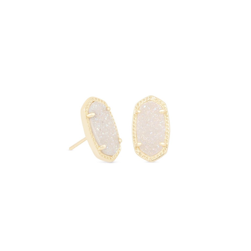 Kendra Scott Ellie gold drusy stud earrings